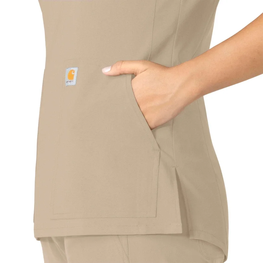 Force Essentials Tunika-Kitteloberteil für Damen mit U-Ausschnitt