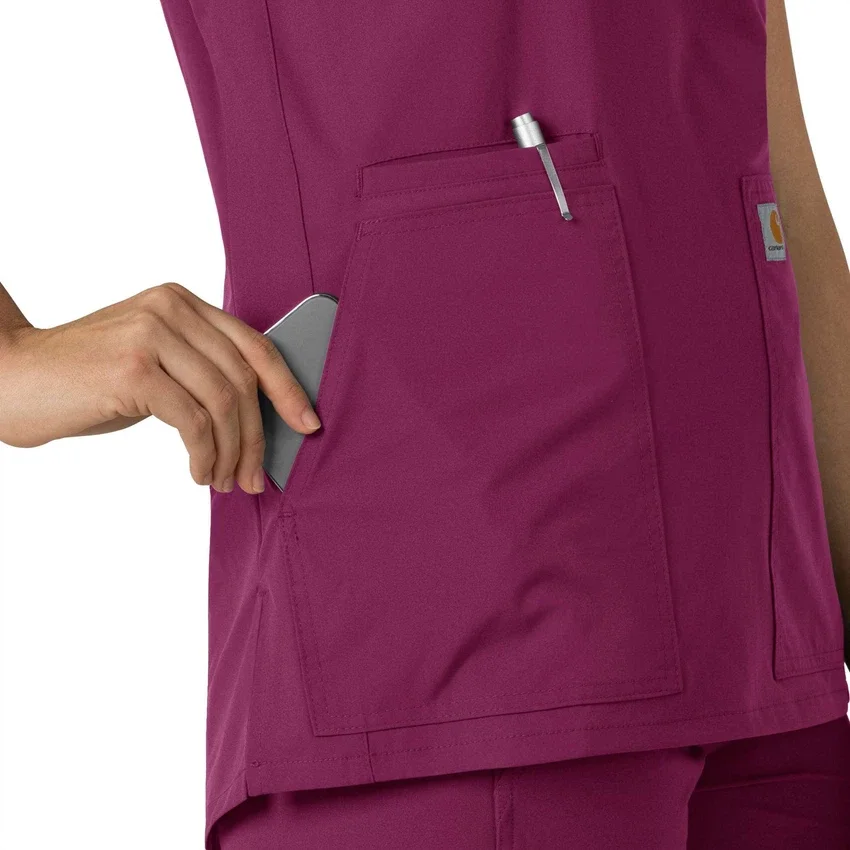 Force Essentials Tunika-Kitteloberteil für Damen mit U-Ausschnitt