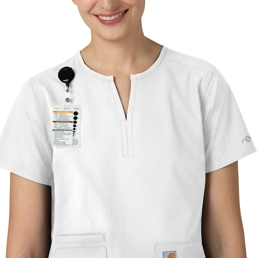 Force Essentials Tunika-Kitteloberteil für Damen mit U-Ausschnitt