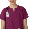 Force Essentials Tunika-Kitteloberteil für Damen mit U-Ausschnitt