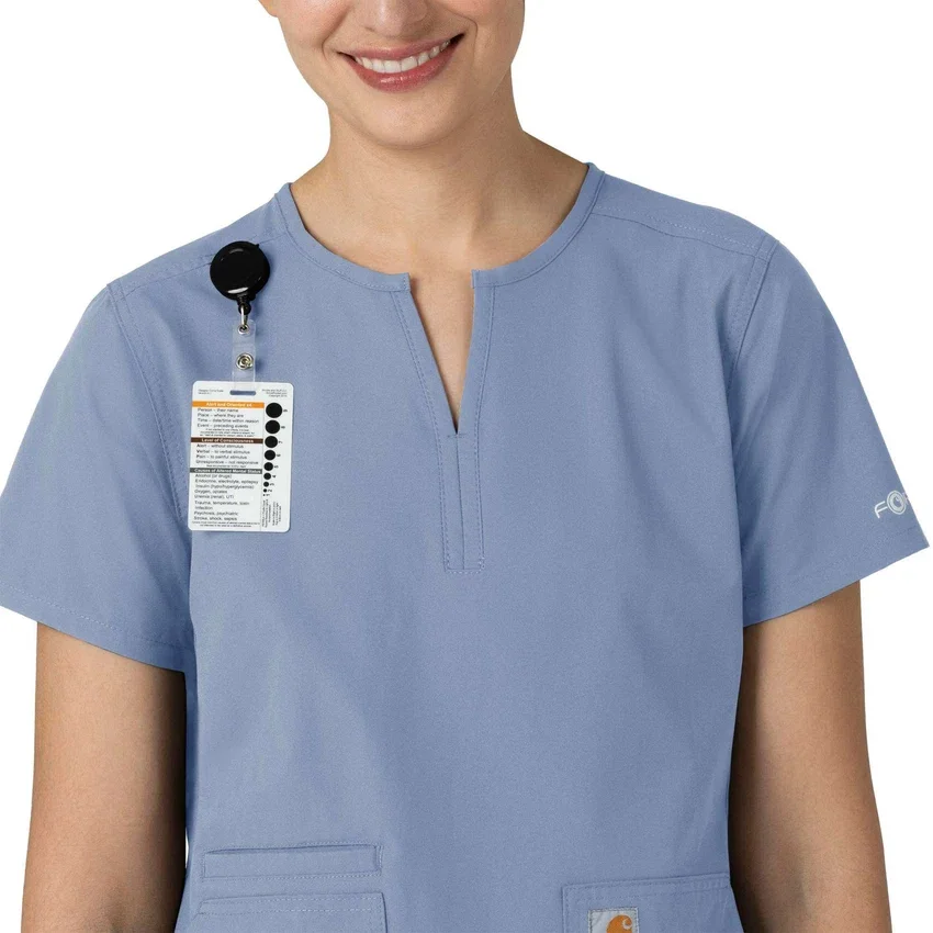 Force Essentials Tunika-Kitteloberteil für Damen mit U-Ausschnitt