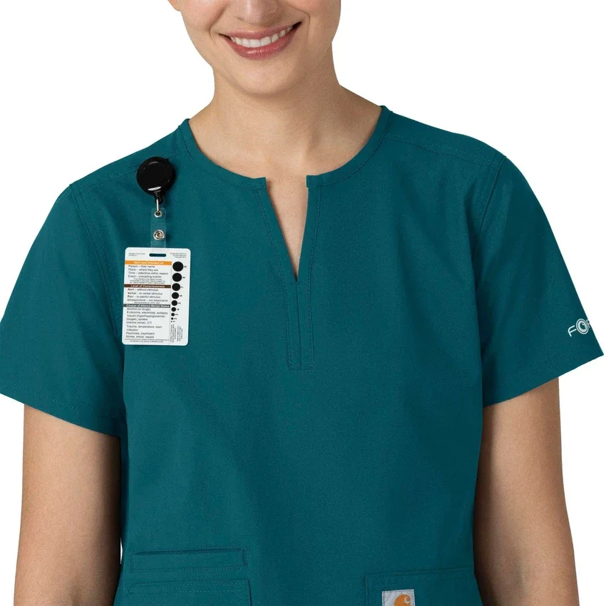 Force Essentials Tunika-Kitteloberteil für Damen mit U-Ausschnitt