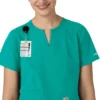 Force Essentials Tunika-Kitteloberteil für Damen mit U-Ausschnitt
