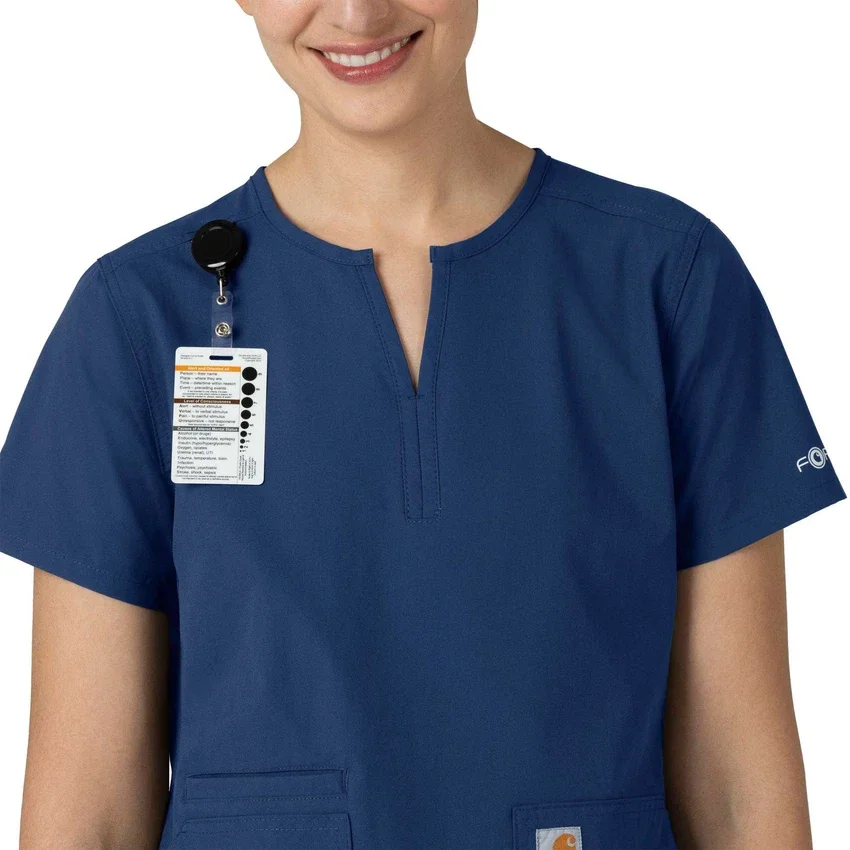 Force Essentials Tunika-Kitteloberteil für Damen mit U-Ausschnitt