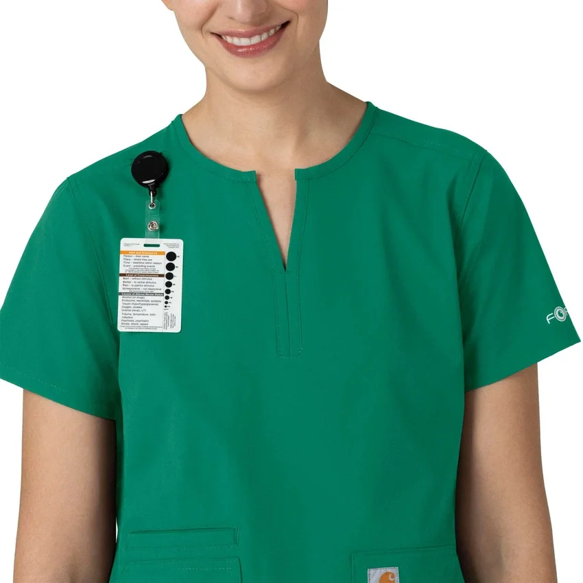 Force Essentials Tunika-Kitteloberteil für Damen mit U-Ausschnitt