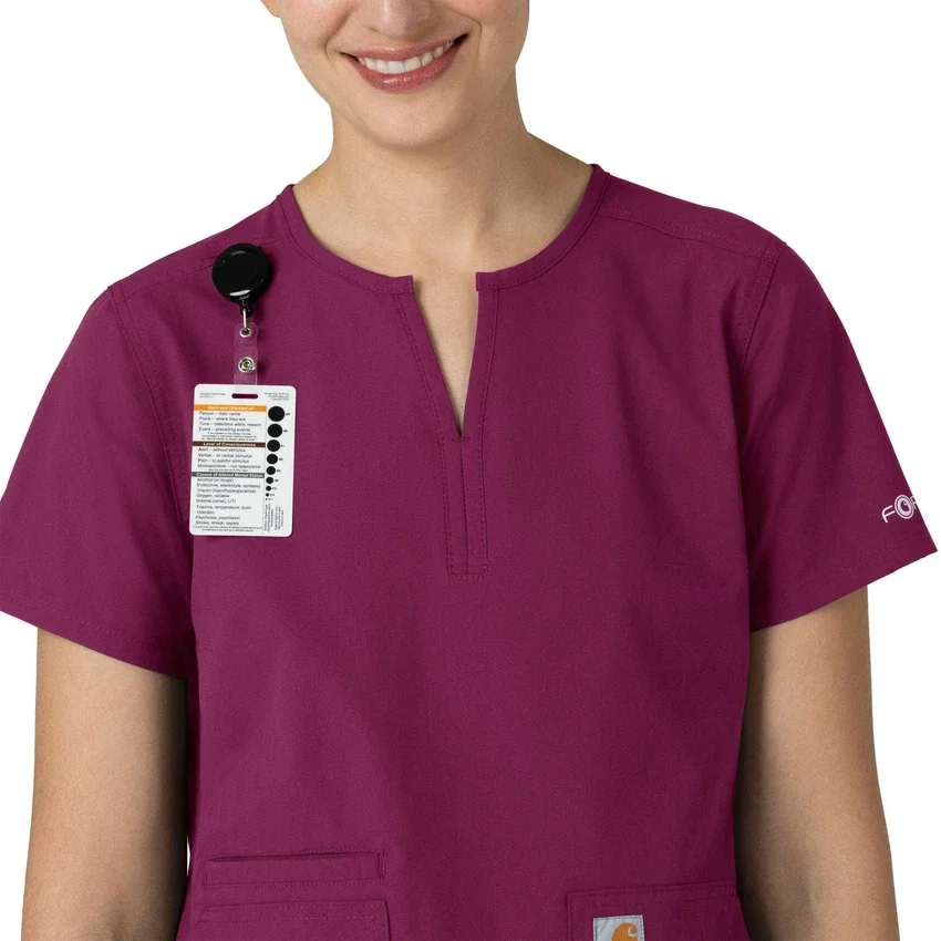 Force Essentials Tunika-Kitteloberteil für Damen mit U-Ausschnitt