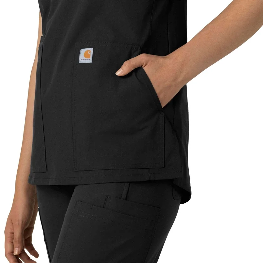 Force Essentials Tunika-Kitteloberteil für Damen mit U-Ausschnitt