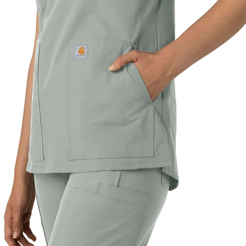 Force Essentials Tunika-Kitteloberteil für Damen mit U-Ausschnitt