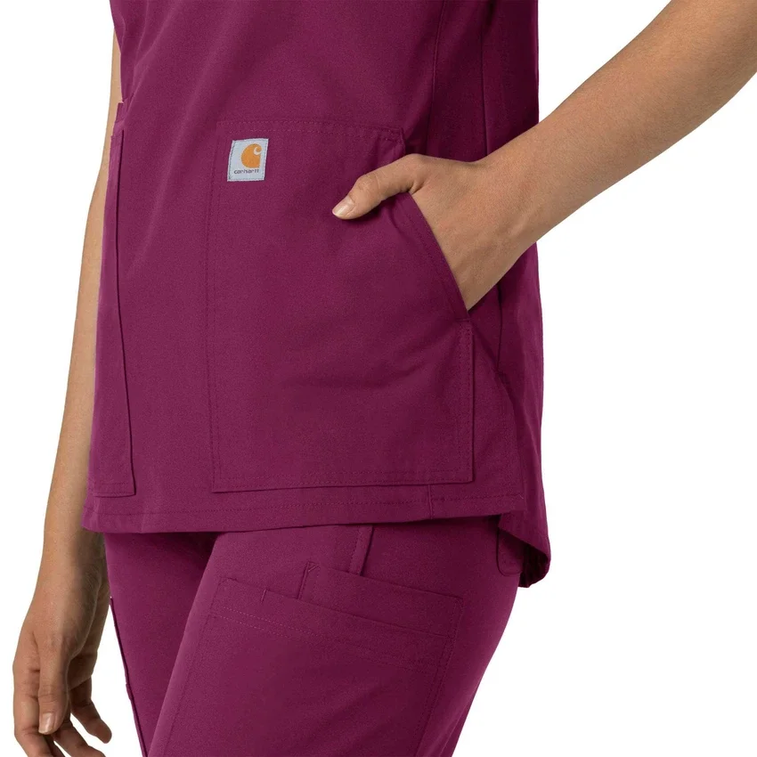 Force Essentials Tunika-Kitteloberteil für Damen mit U-Ausschnitt