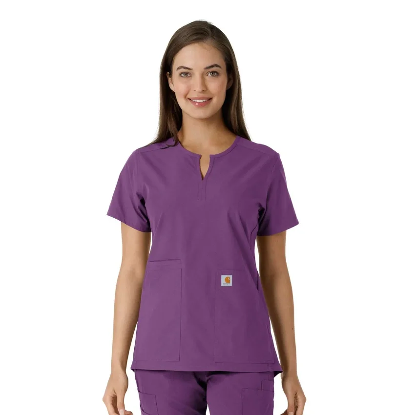 Force Essentials Tunika-Obershirt für Damen mit U-Ausschnitt und Strick-Einsätzen
