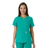 Force Essentials Tunika-Obershirt für Damen mit U-Ausschnitt und Strick-Einsätzen