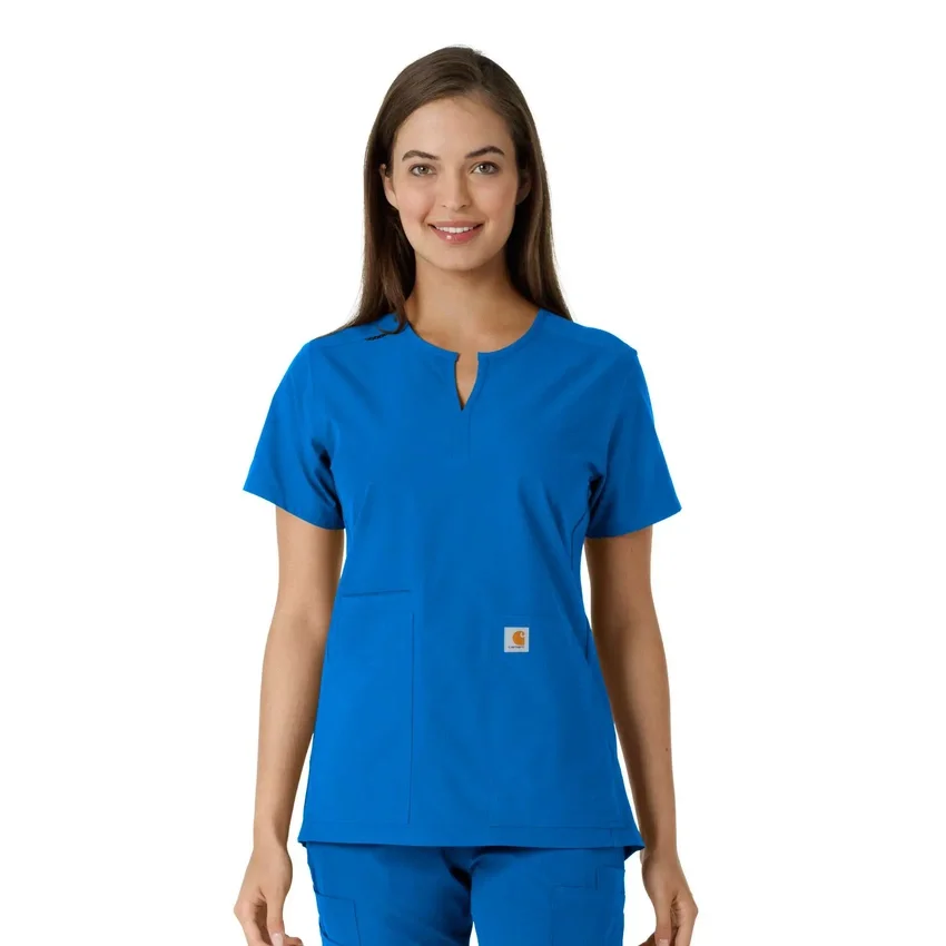 Force Essentials Tunika-Obershirt für Damen mit U-Ausschnitt und Strick-Einsätzen