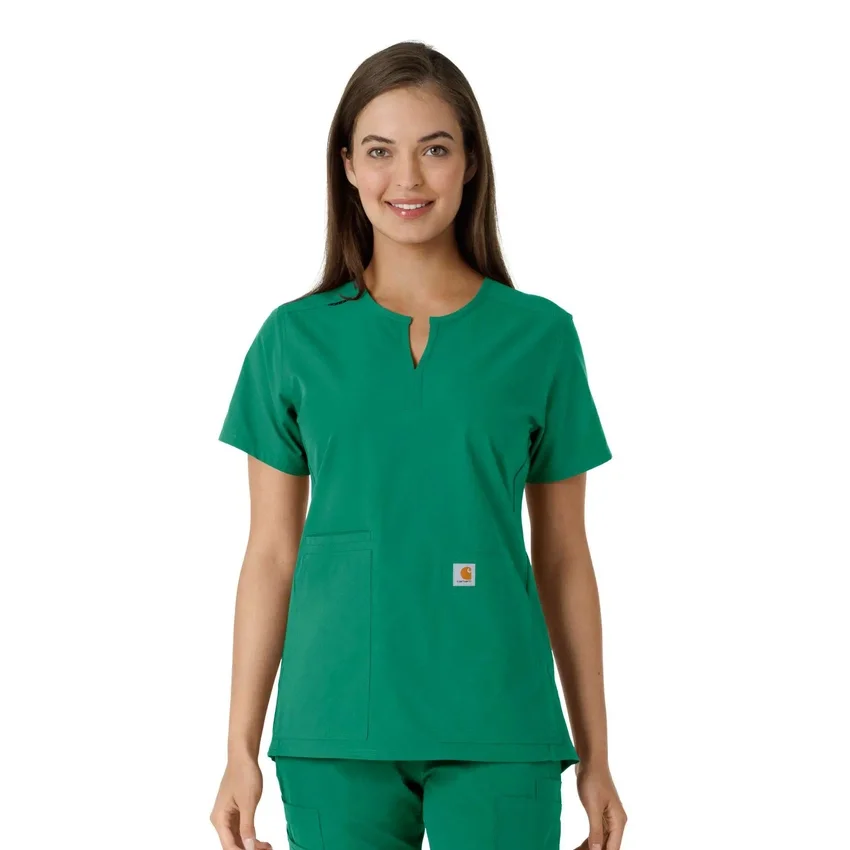 Force Essentials Tunika-Obershirt für Damen mit U-Ausschnitt und Strick-Einsätzen