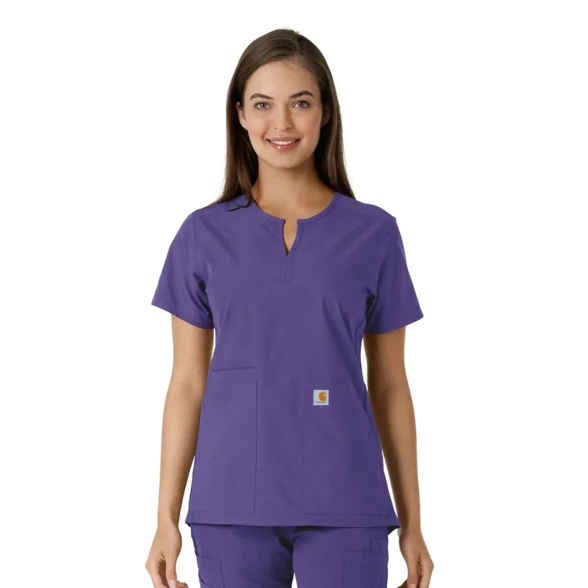 Force Essentials Tunika-Obershirt für Damen mit U-Ausschnitt und Strick-Einsätzen