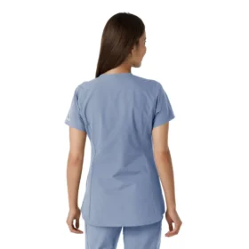 Force Essentials Tunika-Obershirt für Damen mit U-Ausschnitt und Strick-Einsätzen