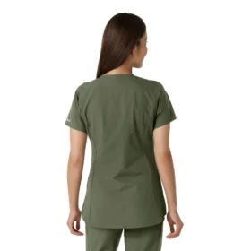Force Essentials Tunika-Obershirt für Damen mit U-Ausschnitt und Strick-Einsätzen