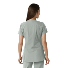 Force Essentials Tunika-Obershirt für Damen mit U-Ausschnitt und Strick-Einsätzen