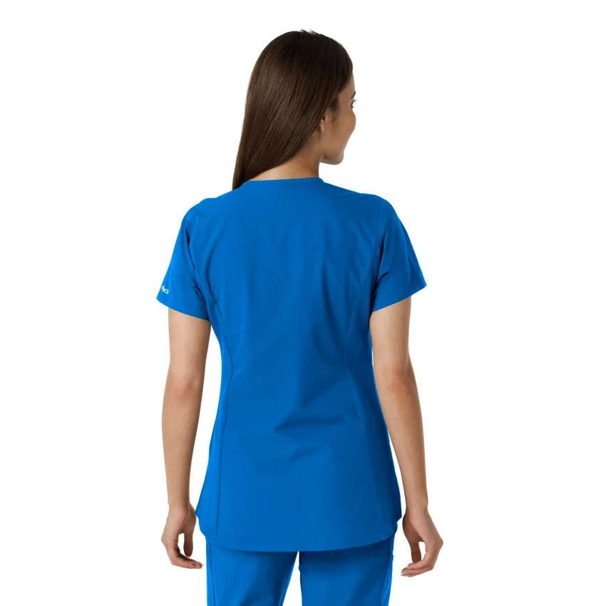 Force Essentials Tunika-Obershirt für Damen mit U-Ausschnitt und Strick-Einsätzen