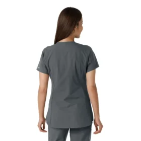 Force Essentials Tunika-Obershirt für Damen mit U-Ausschnitt und Strick-Einsätzen
