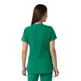 Force Essentials Tunika-Obershirt für Damen mit U-Ausschnitt und Strick-Einsätzen