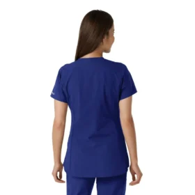 Force Essentials Tunika-Obershirt für Damen mit U-Ausschnitt und Strick-Einsätzen
