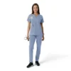 Force Essentials Tunika-Obershirt für Damen mit U-Ausschnitt und Strick-Einsätzen