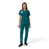 Force Essentials Tunika-Obershirt für Damen mit U-Ausschnitt und Strick-Einsätzen