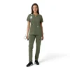 Force Essentials Tunika-Obershirt für Damen mit U-Ausschnitt und Strick-Einsätzen