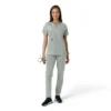 Force Essentials Tunika-Obershirt für Damen mit U-Ausschnitt und Strick-Einsätzen