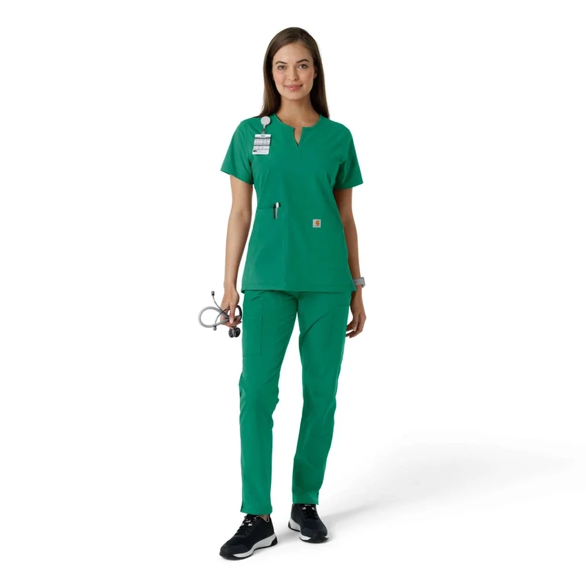 Force Essentials Tunika-Obershirt für Damen mit U-Ausschnitt und Strick-Einsätzen