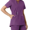 Force Essentials Tunika-Obershirt für Damen mit U-Ausschnitt und Strick-Einsätzen