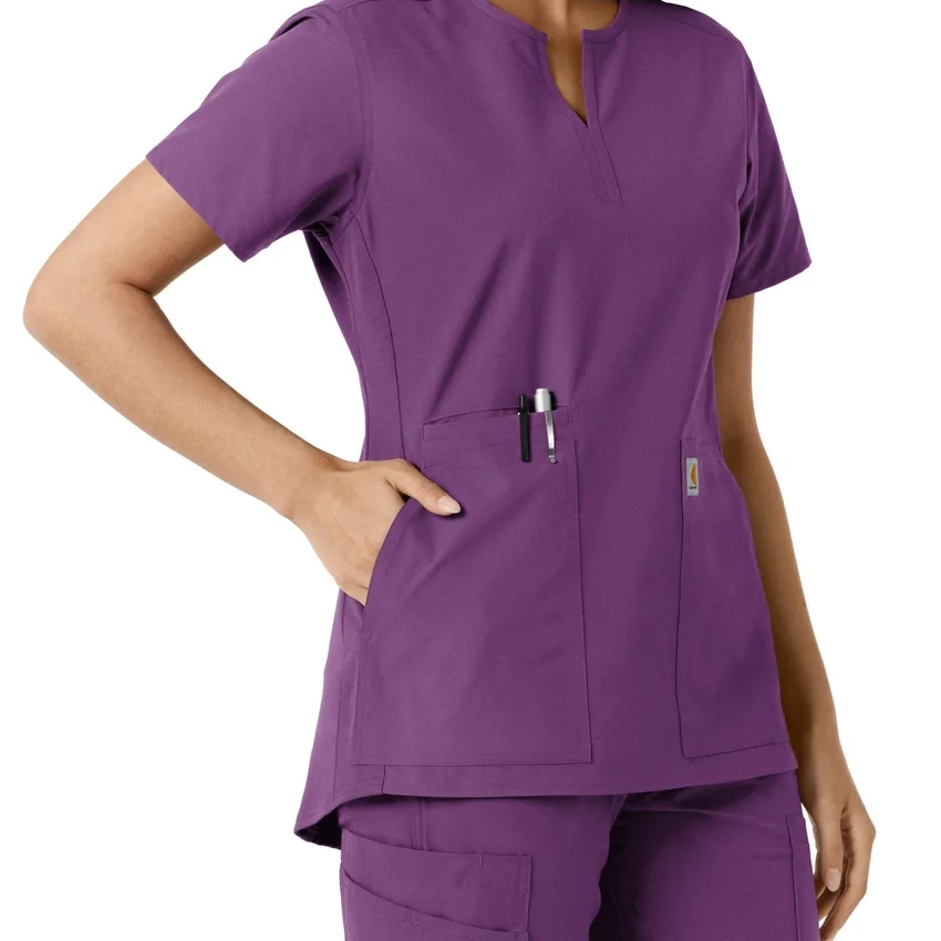 Force Essentials Tunika-Obershirt für Damen mit U-Ausschnitt und Strick-Einsätzen
