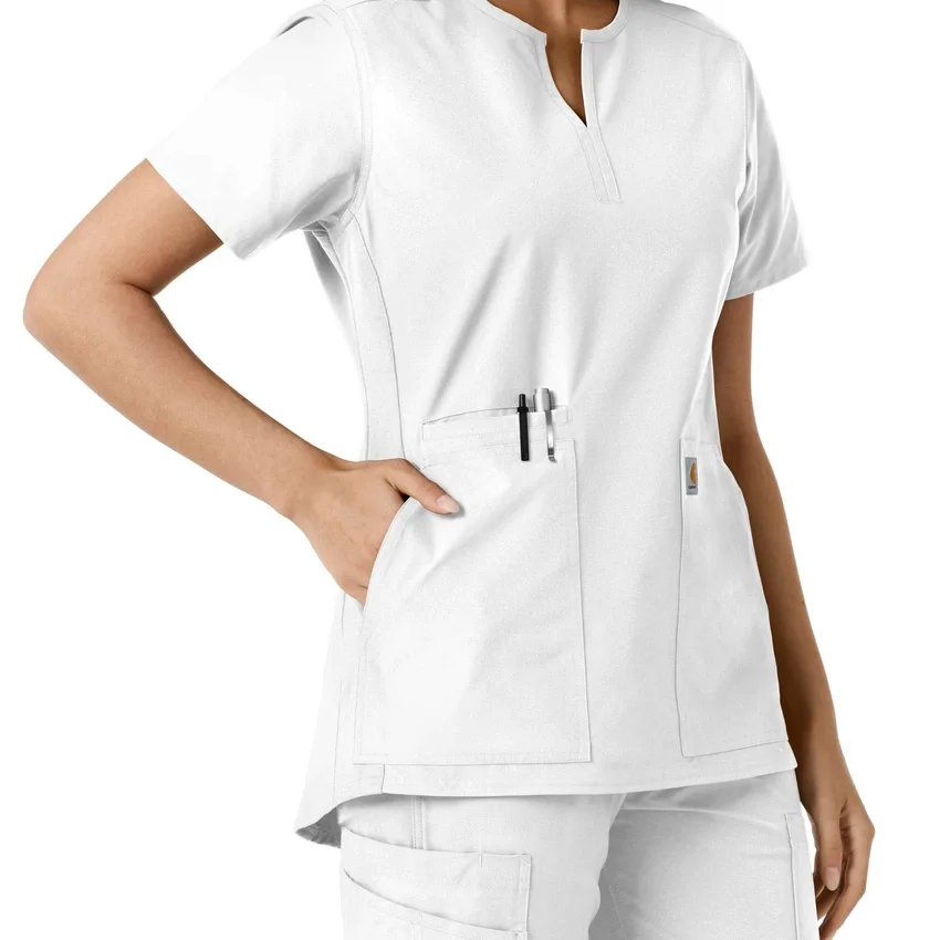 Force Essentials Tunika-Obershirt für Damen mit U-Ausschnitt und Strick-Einsätzen