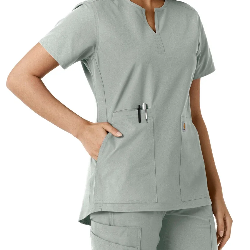 Force Essentials Tunika-Obershirt für Damen mit U-Ausschnitt und Strick-Einsätzen