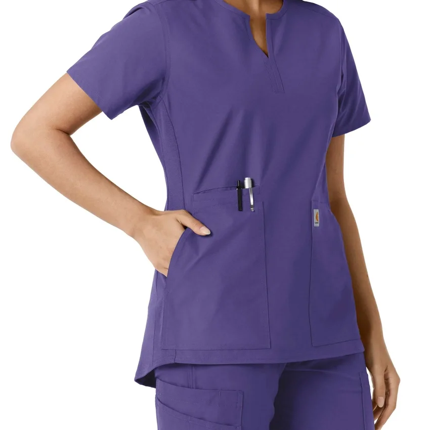 Force Essentials Tunika-Obershirt für Damen mit U-Ausschnitt und Strick-Einsätzen