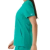 Force Essentials Tunika-Obershirt für Damen mit U-Ausschnitt und Strick-Einsätzen