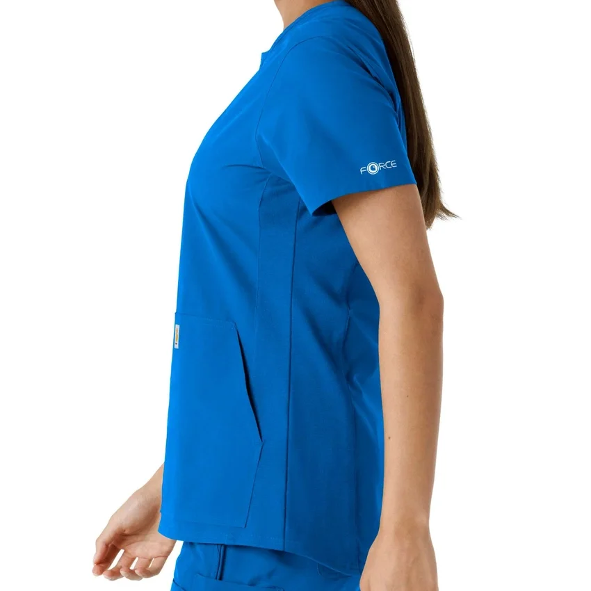 Force Essentials Tunika-Obershirt für Damen mit U-Ausschnitt und Strick-Einsätzen