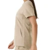 Force Essentials Tunika-Obershirt für Damen mit U-Ausschnitt und Strick-Einsätzen