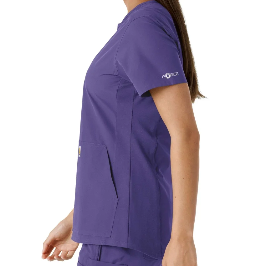 Force Essentials Tunika-Obershirt für Damen mit U-Ausschnitt und Strick-Einsätzen
