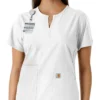 Force Essentials Tunika-Obershirt für Damen mit U-Ausschnitt und Strick-Einsätzen