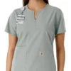 Force Essentials Tunika-Obershirt für Damen mit U-Ausschnitt und Strick-Einsätzen