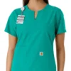 Force Essentials Tunika-Obershirt für Damen mit U-Ausschnitt und Strick-Einsätzen