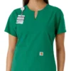 Force Essentials Tunika-Obershirt für Damen mit U-Ausschnitt und Strick-Einsätzen