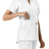 Force Essentials Tunika-Obershirt für Damen mit U-Ausschnitt und Strick-Einsätzen