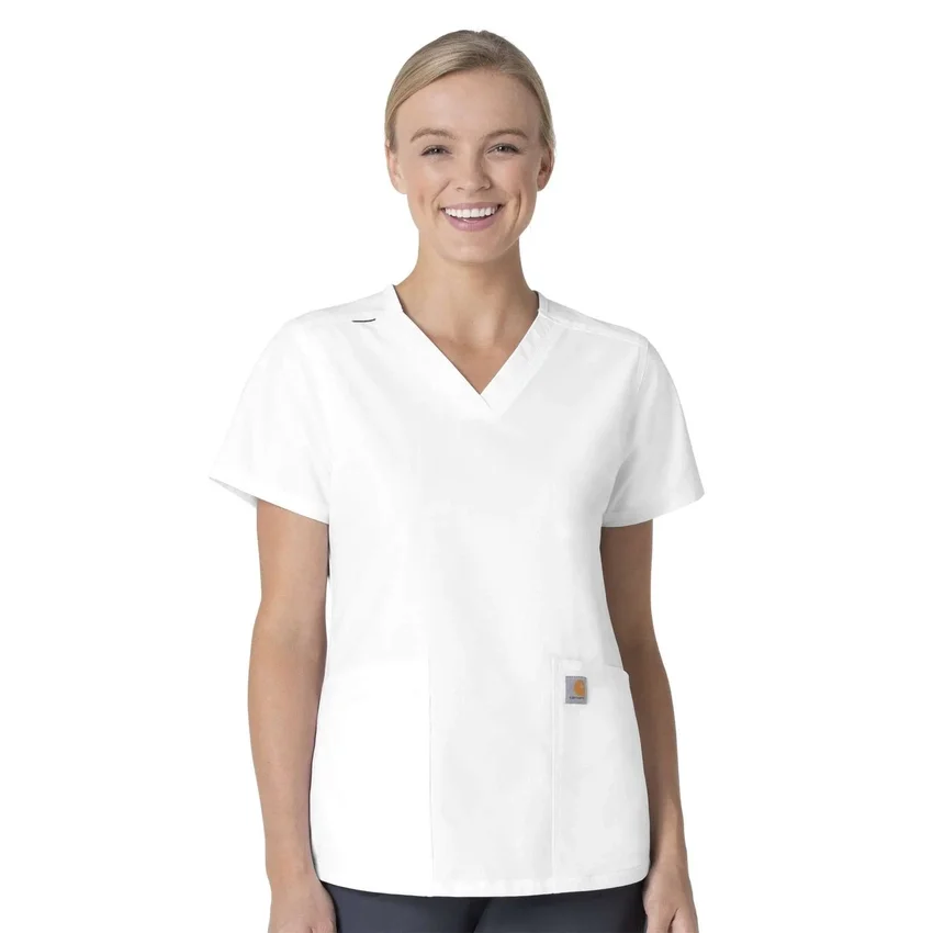 Force Essentials V-Ausschnitt-Krankenhausbluse für Damen