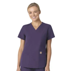 Force Essentials V-Ausschnitt-Krankenhausbluse für Damen