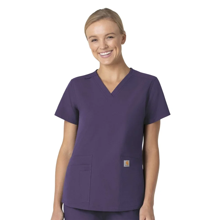 Force Essentials V-Ausschnitt-Krankenhausbluse für Damen