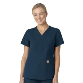 Force Essentials V-Ausschnitt-Krankenhausbluse für Damen