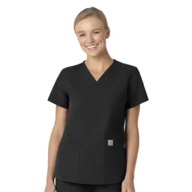 Force Essentials V-Ausschnitt-Krankenhausbluse für Damen