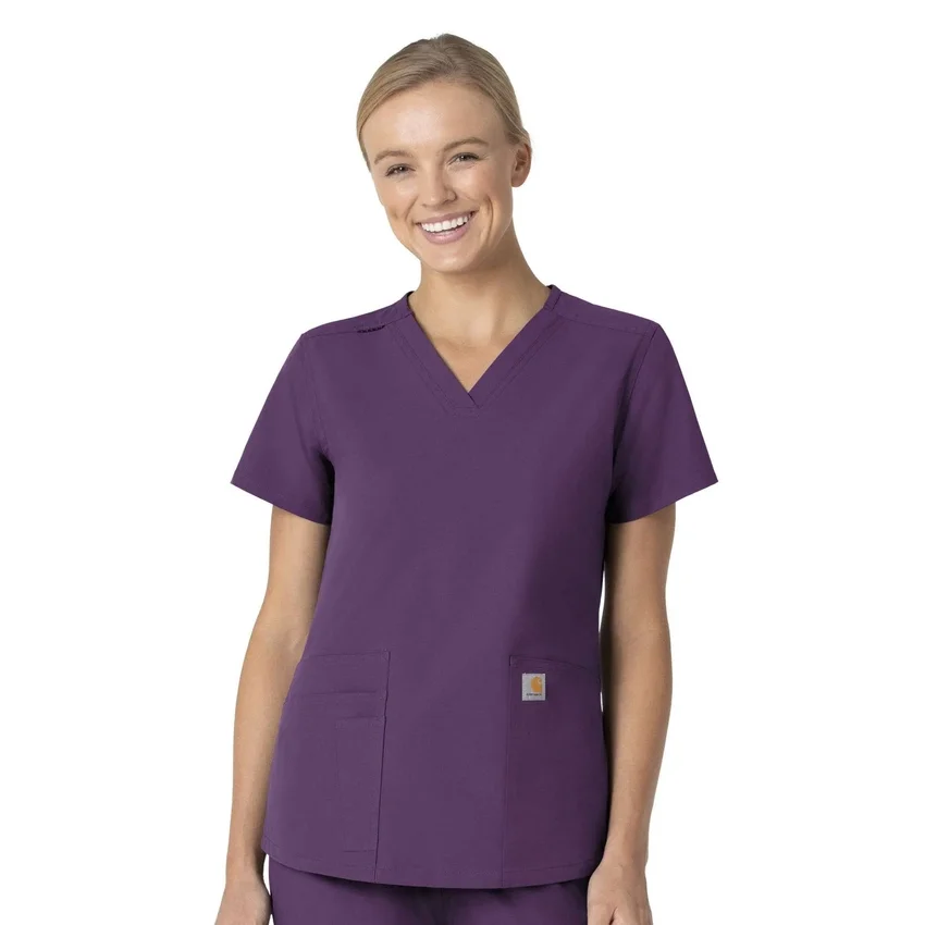 Force Essentials V-Ausschnitt-Krankenhausbluse für Damen